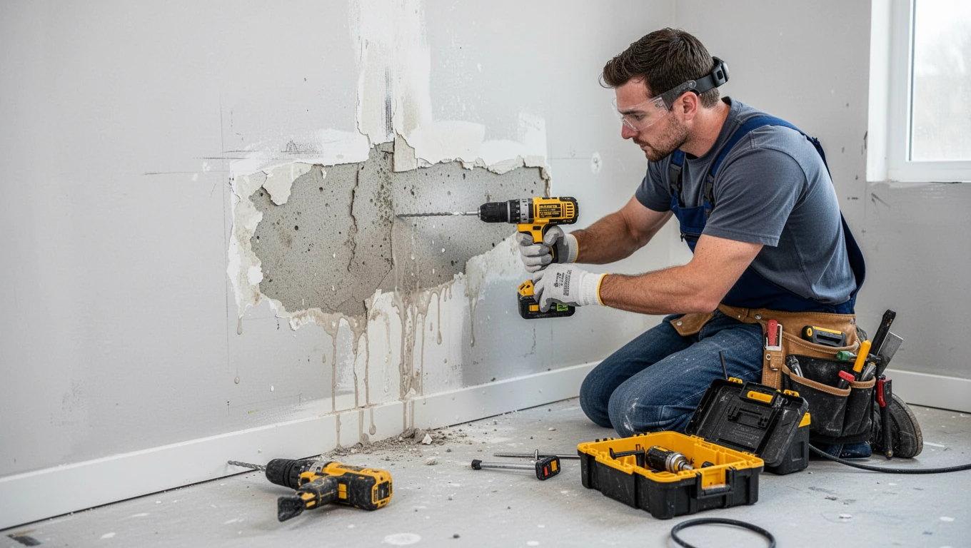 Wall Water Damage Repair