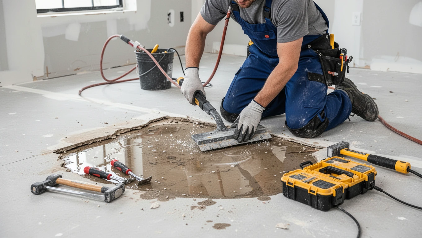 Floor Water Damage Repair